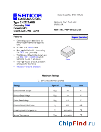 Datasheet 2N2222AUB manufacturer Semicoa